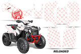 ATV Graphics Kit Decal Wrap For Polaris Scrambler 850XP 1000XP 2013-2018 RELOADED RED WHITE