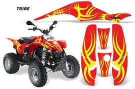 ATV Graphics Kit Decal Wrap For Polaris Sportsman 500 Trailblazer 350 1985-2009 TRIBE YELLOW RED-atv motorcycle utv parts accessories gear helmets jackets gloves pantsAll Terrain Depot