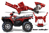 ATV Graphics Kit Decal Sticker Wrap For Polaris Sportsman 500/800 2005-2010 BONES RED