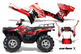 ATV Graphics Kit Decal Sticker Wrap For Polaris Sportsman 500/800 2005-2010 CARBONX RED