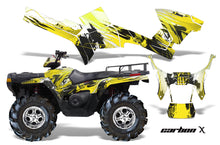 Load image into Gallery viewer, ATV Graphics Kit Decal Sticker Wrap For Polaris Sportsman 500/800 2005-2010 CARBONX YELLOW-atv motorcycle utv parts accessories gear helmets jackets gloves pantsAll Terrain Depot