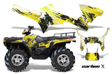 ATV Graphics Kit Decal Sticker Wrap For Polaris Sportsman 500/800 2005-2010 CARBONX YELLOW