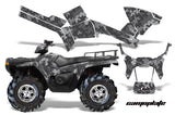 ATV Graphics Kit Decal Sticker Wrap For Polaris Sportsman 500/800 2005-2010 CAMOPLATE BLACK