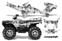 Load image into Gallery viewer, ATV Graphics Kit Decal Sticker Wrap For Polaris Sportsman 500/800 2005-2010 CAMOPLATE WHITE-atv motorcycle utv parts accessories gear helmets jackets gloves pantsAll Terrain Depot