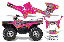 Load image into Gallery viewer, ATV Graphics Kit Decal Sticker Wrap For Polaris Sportsman 500/800 2005-2010 EDHLK PINK-atv motorcycle utv parts accessories gear helmets jackets gloves pantsAll Terrain Depot