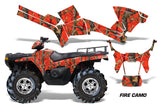 ATV Graphics Kit Decal Sticker Wrap For Polaris Sportsman 500/800 2005-2010 FIRE CAMO