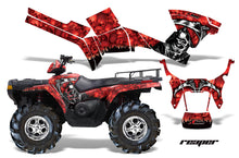 Load image into Gallery viewer, ATV Graphics Kit Decal Sticker Wrap For Polaris Sportsman 500/800 2005-2010 REAPER RED-atv motorcycle utv parts accessories gear helmets jackets gloves pantsAll Terrain Depot