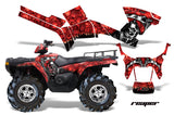 ATV Graphics Kit Decal Sticker Wrap For Polaris Sportsman 500/800 2005-2010 REAPER RED