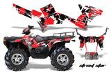 ATV Graphics Kit Decal Sticker Wrap For Polaris Sportsman 500/800 2005-2010 STREET STAR RED