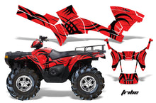 Load image into Gallery viewer, ATV Graphics Kit Decal Sticker Wrap For Polaris Sportsman 500/800 2005-2010 TRIBE BLACK RED-atv motorcycle utv parts accessories gear helmets jackets gloves pantsAll Terrain Depot