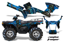 Load image into Gallery viewer, ATV Graphics Kit Decal Sticker Wrap For Polaris Sportsman 500/800 2005-2010 ZOMBIE BLUE-atv motorcycle utv parts accessories gear helmets jackets gloves pantsAll Terrain Depot