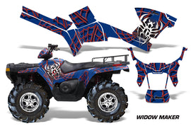 ATV Graphics Kit Decal Sticker Wrap For Polaris Sportsman 500/800 2005-2010 WIDOW RED BLUE-atv motorcycle utv parts accessories gear helmets jackets gloves pantsAll Terrain Depot