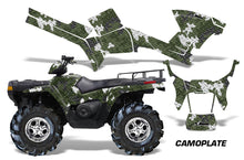 Load image into Gallery viewer, ATV Graphics Kit Decal Sticker Wrap For Polaris Sportsman 500/800 2005-2010 CAMOPLATE GREEN-atv motorcycle utv parts accessories gear helmets jackets gloves pantsAll Terrain Depot