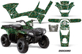 ATV Graphics Kit Decal Sticker Wrap For Polaris Sportsman 90/110 2007-2016 DIGICAMO GREEN