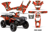 ATV Graphics Kit Decal Sticker Wrap For Polaris Sportsman 90/110 2007-2016 FIRE CAMO