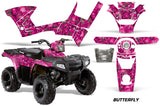 ATV Graphics Kit Decal Sticker Wrap For Polaris Sportsman 90/110 2007-2016 BUTTERFLIES GREEN PINK