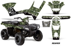 ATV Graphics Kit Decal Sticker Wrap For Polaris Sportsman 90/110 2007-2016 REAPER GREEN-atv motorcycle utv parts accessories gear helmets jackets gloves pantsAll Terrain Depot