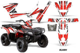 ATV Graphics Kit Decal Sticker Wrap For Polaris Sportsman 90/110 2007-2016 SLASH RED