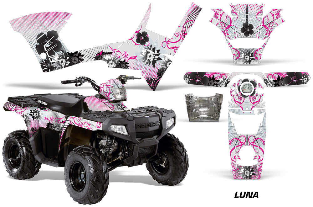 ATV Graphics Kit Decal Sticker Wrap For Polaris Sportsman 90/110 2007-2016 LUNA PINK-atv motorcycle utv parts accessories gear helmets jackets gloves pantsAll Terrain Depot