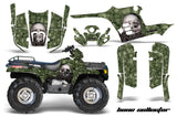 ATV Graphics Kit Decal Wrap For Polaris Sportsman 400 500 1995-2004 BONES BLACK GREEN