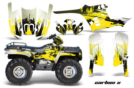 ATV Graphics Kit Decal Wrap For Polaris Sportsman 400 500 1995-2004 CARBONX YELLOW-atv motorcycle utv parts accessories gear helmets jackets gloves pantsAll Terrain Depot