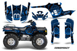 ATV Graphics Kit Decal Wrap For Polaris Sportsman 400 500 1995-2004 CONSPIRACY BLUE