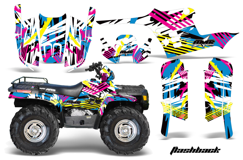 ATV Graphics Kit Decal Wrap For Polaris Sportsman 400 500 1995-2004 FLASHBACK-atv motorcycle utv parts accessories gear helmets jackets gloves pantsAll Terrain Depot