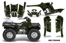 ATV Graphics Kit Decal Wrap For Polaris Sportsman 400 500 1995-2004 MELTDOWN BLACK GREEN-atv motorcycle utv parts accessories gear helmets jackets gloves pantsAll Terrain Depot
