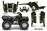 ATV Graphics Kit Decal Wrap For Polaris Sportsman 400 500 1995-2004 MELTDOWN BLACK GREEN