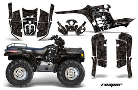 ATV Graphics Kit Decal Wrap For Polaris Sportsman 400 500 1995-2004 REAPER BLACK-atv motorcycle utv parts accessories gear helmets jackets gloves pantsAll Terrain Depot
