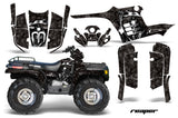 ATV Graphics Kit Decal Wrap For Polaris Sportsman 400 500 1995-2004 REAPER BLACK