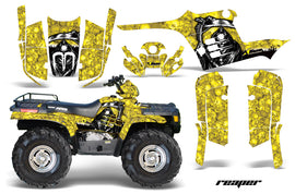 ATV Graphics Kit Decal Wrap For Polaris Sportsman 400 500 1995-2004 REAPER YELLOW-atv motorcycle utv parts accessories gear helmets jackets gloves pantsAll Terrain Depot