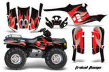 ATV Graphics Kit Decal Wrap For Polaris Sportsman 400 500 1995-2004 TRIBAL RED BLACK