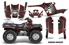 Load image into Gallery viewer, ATV Graphics Kit Decal Wrap For Polaris Sportsman 400 500 1995-2004 WIDOW RED BLACK-atv motorcycle utv parts accessories gear helmets jackets gloves pantsAll Terrain Depot