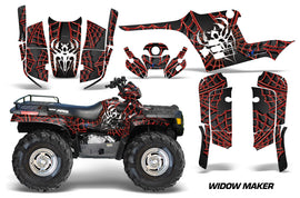 ATV Graphics Kit Decal Wrap For Polaris Sportsman 400 500 1995-2004 WIDOW RED BLACK-atv motorcycle utv parts accessories gear helmets jackets gloves pantsAll Terrain Depot
