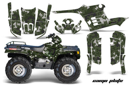 ATV Graphics Kit Decal Wrap For Polaris Sportsman 400 500 1995-2004 CAMOPLATE GREEN-atv motorcycle utv parts accessories gear helmets jackets gloves pantsAll Terrain Depot