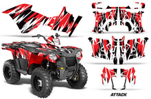 Load image into Gallery viewer, ATV Graphics Kit Decal Quad Wrap For Polaris Sportsman 570 2014-2017 ATTACK RED-atv motorcycle utv parts accessories gear helmets jackets gloves pantsAll Terrain Depot