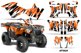 ATV Graphics Kit Decal Quad Wrap For Polaris Sportsman 570 2014-2017 ATTACK ORANGE-atv motorcycle utv parts accessories gear helmets jackets gloves pantsAll Terrain Depot