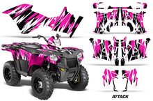 Load image into Gallery viewer, ATV Graphics Kit Decal Quad Wrap For Polaris Sportsman 570 2014-2017 ATTACK PINK-atv motorcycle utv parts accessories gear helmets jackets gloves pantsAll Terrain Depot