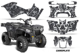 ATV Graphics Kit Decal Quad Wrap For Polaris Sportsman 570 2014-2017 CAMOPLATE BLACK