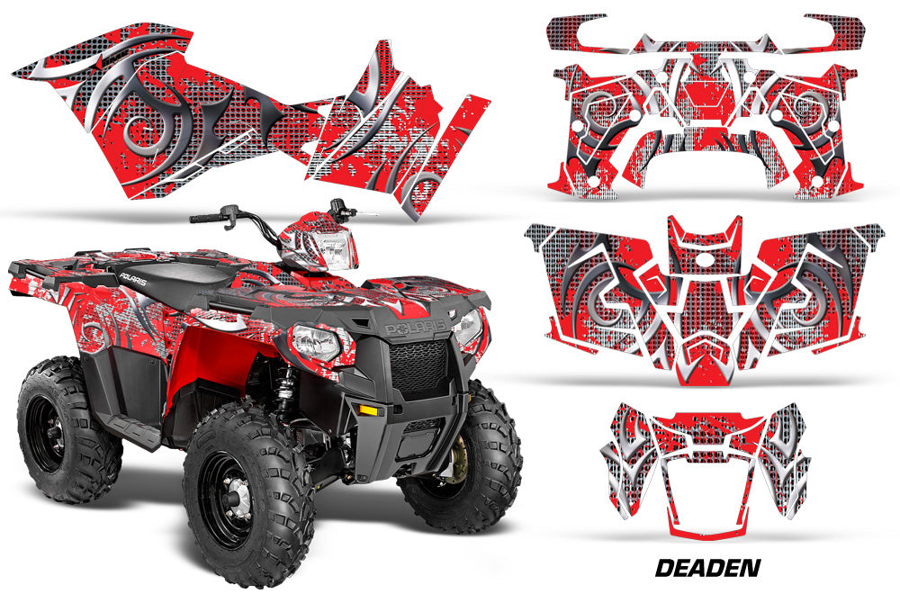 ATV Graphics Kit Decal Quad Wrap For Polaris Sportsman 570 2014-2017 DEADEN RED-atv motorcycle utv parts accessories gear helmets jackets gloves pantsAll Terrain Depot