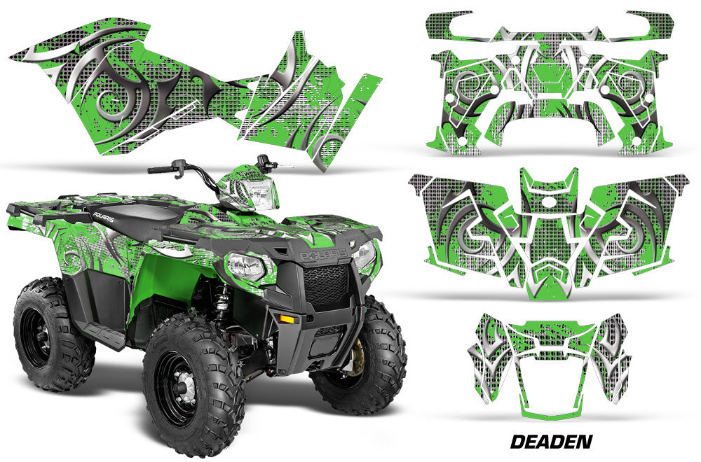 ATV Graphics Kit Decal Quad Wrap For Polaris Sportsman 570 2014-2017 DEADEN GREEN-atv motorcycle utv parts accessories gear helmets jackets gloves pantsAll Terrain Depot