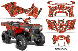 ATV Graphics Kit Decal Quad Wrap For Polaris Sportsman 570 2014-2017 FIRECAMO-atv motorcycle utv parts accessories gear helmets jackets gloves pantsAll Terrain Depot