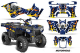 ATV Graphics Kit Decal Quad Wrap For Polaris Sportsman 570 2014-2017 MOTORHEAD BLUE