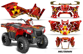 ATV Graphics Kit Decal Quad Wrap For Polaris Sportsman 570 2014-2017 MELTDOWN YELLOW RED-atv motorcycle utv parts accessories gear helmets jackets gloves pantsAll Terrain Depot