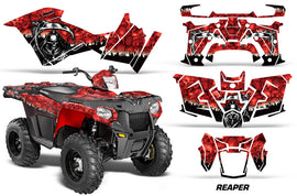 ATV Graphics Kit Decal Quad Wrap For Polaris Sportsman 570 2014-2017 REAPER RED-atv motorcycle utv parts accessories gear helmets jackets gloves pantsAll Terrain Depot