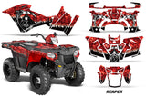 ATV Graphics Kit Decal Quad Wrap For Polaris Sportsman 570 2014-2017 REAPER RED