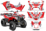 ATV Graphics Kit Decal Quad Wrap For Polaris Sportsman 570 2014-2017 TBOMBER RED