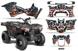 ATV Graphics Kit Decal Quad Wrap For Polaris Sportsman 570 2014-2017 WW2 BOMBER
