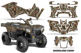 ATV Graphics Kit Decal Quad Wrap For Polaris Sportsman 570 2014-2017 WOODLAND CAMO-atv motorcycle utv parts accessories gear helmets jackets gloves pantsAll Terrain Depot